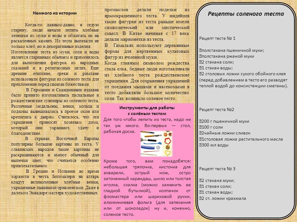 Изделия из соленого теста